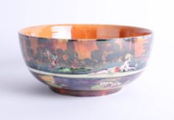 Wilkinson 'Pans Garden' lustre bowl.