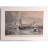 Two engraved 19th century prints including after J.M.W. Turner 'Dover' and W.L. Leitch 'The Villa