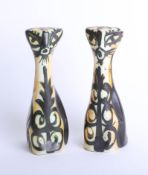 Two Celtic pottery, Newlyn cat figures, height 19cm (2)