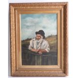 Early 20th century oil on canvas, not signed, 'Farmer' frame, 35cm x 23cm also F.Evans, late 19th/