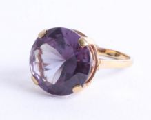 A 9ct gold Alexandrite ring, size M.