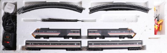 Hornby, high speed train set and track.