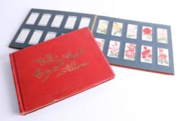 Two albums of cigarette cards, 2 albums of Wills including various sets of flowers and plants sets