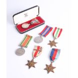An Imperial Service Medal awarded to William George Lionel Thomas cased, together with five WWII