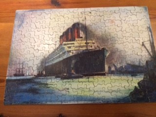 Chad Valley Dunlop jigsaw puzzle approx 175 piece 'York minster' and Cunard White Star jigsaw puzzle - Image 2 of 2