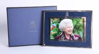 Framed photograph of Queen Elizabeth II, Christmas 2006 presented to a member of the royal