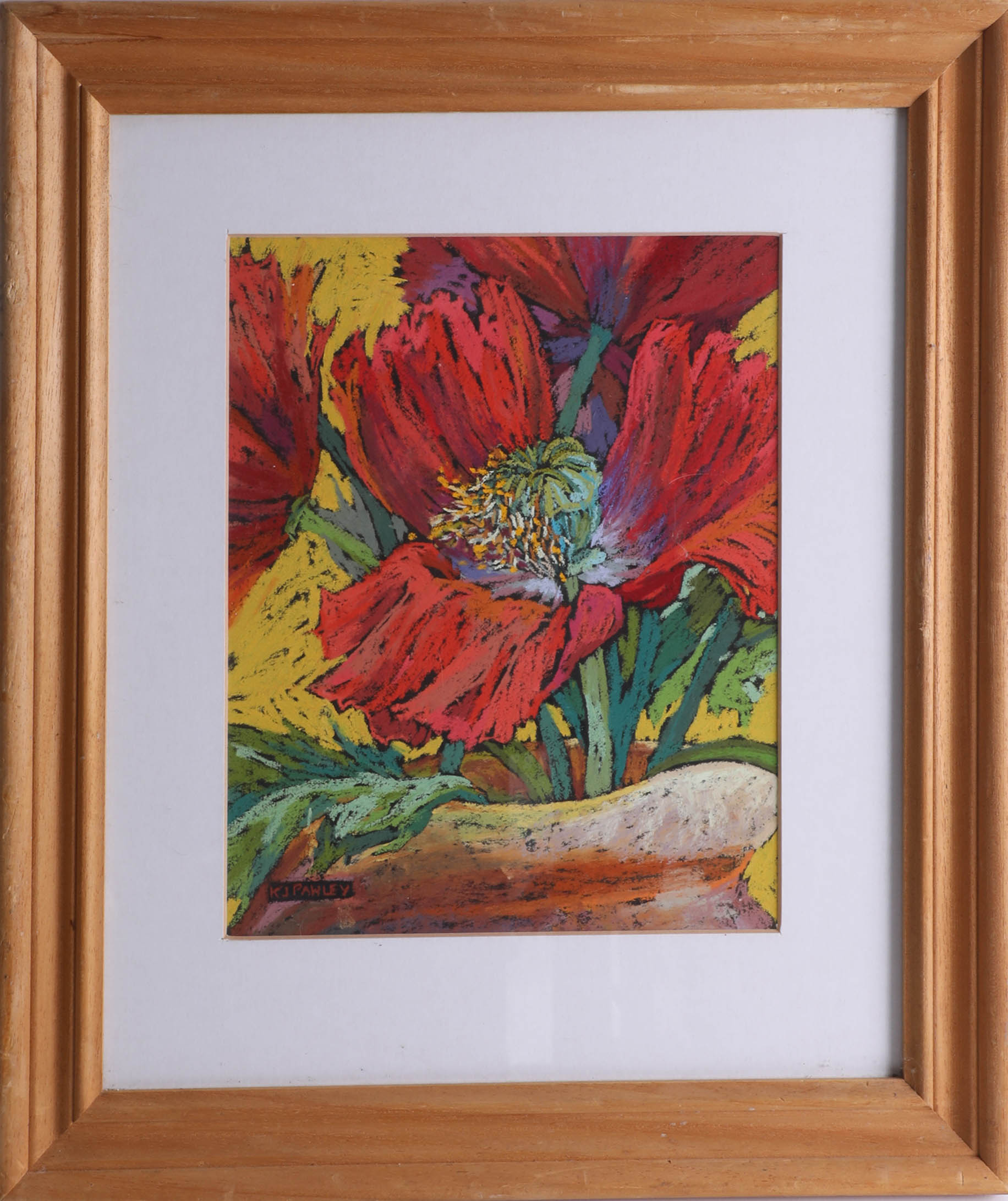 Three Karen J Pawley pastels of Flowers and Still Life, largest 45cm x 37cm (3). - Image 3 of 4