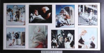 Set of eight rare pictures of Marilyn Monroe, Tony Curtis and Walter Matthau, on the set of 'Some