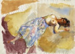 Robert Lenkiewicz, 'Study of Megan. 1.09 p.m. 23rd May 89', Watercolour, 42 x 58.25 cm.