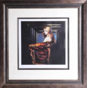 Robert Lenkiewicz, 'Fiorella', signed print, with inscription. no. 228/450, framed and