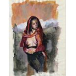 Robert Lenkiewicz, 'Study of Yana. Tuesday 14 March 89, 2 am', watercolour, 37.5 x 28cm.