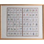 A collection of cigarette cards, including British military uniforms and Ogden's, military