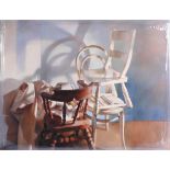 Published by the Lenkiewicz archive, 'Still Life (3 chairs), 1981' no. 11/475 with certificate