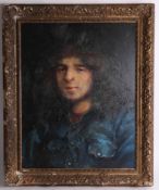 Robert Lenkiewicz (1941- 2002) early oil on board, titled verso 'Tony Prior, died of drug addiction,