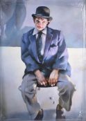 Published by the Lenkiewicz archive, 'Les Ryder in Bowler Hat' 1996 no. 2/475, with certificate,
