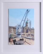 Simon Young (Deputy Lord Lieutenant of Devon), 'View of Royal William Yard', signed 36cm x 26cm,