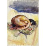 Robert Lenkiewicz, 'Study of Yana. 2.10 a.m. 27th May 89', Watercolour, 42.25 x 29 cm.