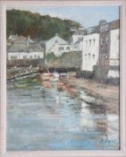 C. Neal, Cornish school, oil on canvas signed, 'Polperro' framed, 50 x 40cm.