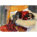 Robert Lenkiewicz, 'Study of Karen. 12.20 a.m. 1st May 89', Watercolour, 42 x 58.5 cm.