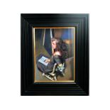 Robert Lenkiewicz (1941-2002) 'Anna with Book in the Main Studio' signed and inscribed on the