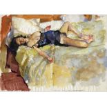 Robert Lenkiewicz, 'Study of Louise. 2.46 a.m. Friday 19 May. 89', Watercolour, 42.5 x 58.5 cm.