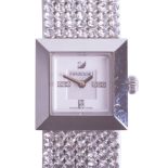 A Swarovski fashion watch with crystal bracelet, boxed.