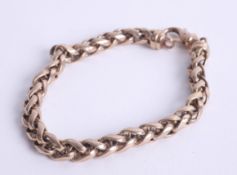 A 9ct gold link bracelet, length 15cm, 13.60g.