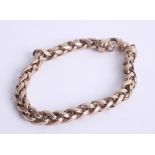 A 9ct gold link bracelet, length 15cm, 13.60g.