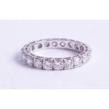 An fine 18ct diamond full band eternity ring, approx., 2ct, size Q/R.