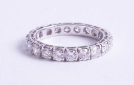 An fine 18ct diamond full band eternity ring, approx., 2ct, size Q/R.