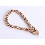 A 9ct curb link bracelet, 18.00g.