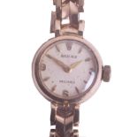 Rolex, a ladies 9ct gold manual wind bracelet watch, the dial marked 'Precision', circa 1963, 17