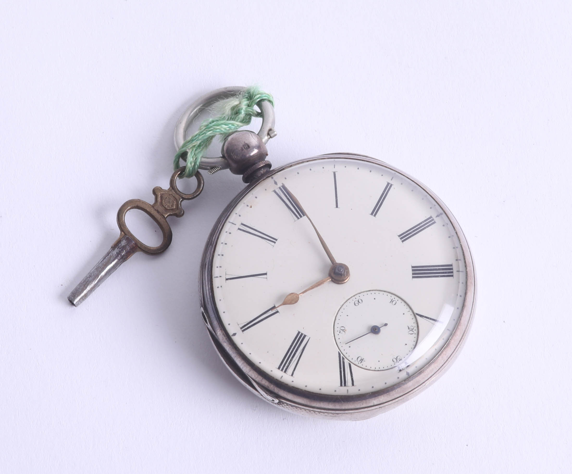 A Victorian silver open face key wind pocket watch, with the movement signed William Clarke,