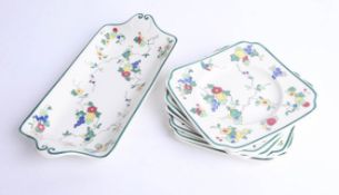 Royal Doulton, a seven piece sandwich set.