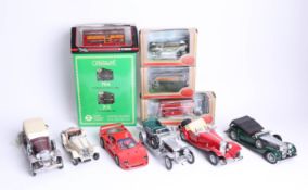 A collection of various diecast scale models, including Corgi and Greenline Routemaster (11).