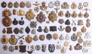 A collection of approx. 82 military cap and other badges including Royal Observer Corps, Royal