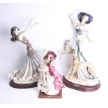 Florence, two large limited edition figures, circa 2001/2002, title 'Promenade' and 'Mercedes' on