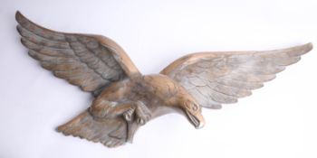 Third reich Luftwaffe, a zinc rather than bronze eagle, wing spam 113cm.