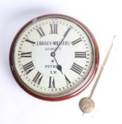 A 19th century dial clock, the dial marked 'J. Bailey-Williams, 127 High Street Common, Putney, S.