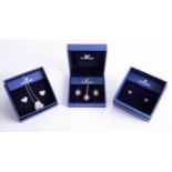 Swarovski, three boxed jewellery sets.