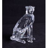 Swarovski crystal, Cheetah, sitting, in perfect condition, in original well-kept box.