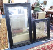 Two 'Lenkiewicz' type picture frames reveal size 109cm x 50cm and 56cm x 44cm (2).