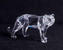 Swarovski crystal, Tiger, in perfect condition, in original well-kept box.