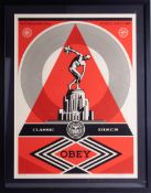 Obey poster, (Shepard Fairey), Classic Discs, signed limited edition no. 297/450, 60cm x 45cm,