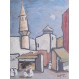 Ingham, oil on board, Eastern scene, dated 1984,