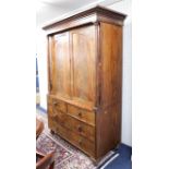 A Victorian mahogany linen press.