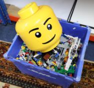 A large collection of loose Lego.
