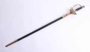 19th Century pattern dress sword, etched, blade marked 'Prosser to the Royal Family, Charing