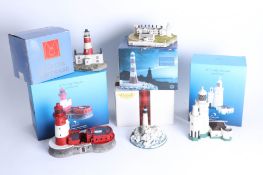 Collection of ten lighthouses, to include St Catherine's Lighthouse, Longstone Lighthouse,