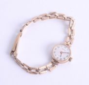 Roamer, a ladies 9ct gold wristwatch, approx. 13g.